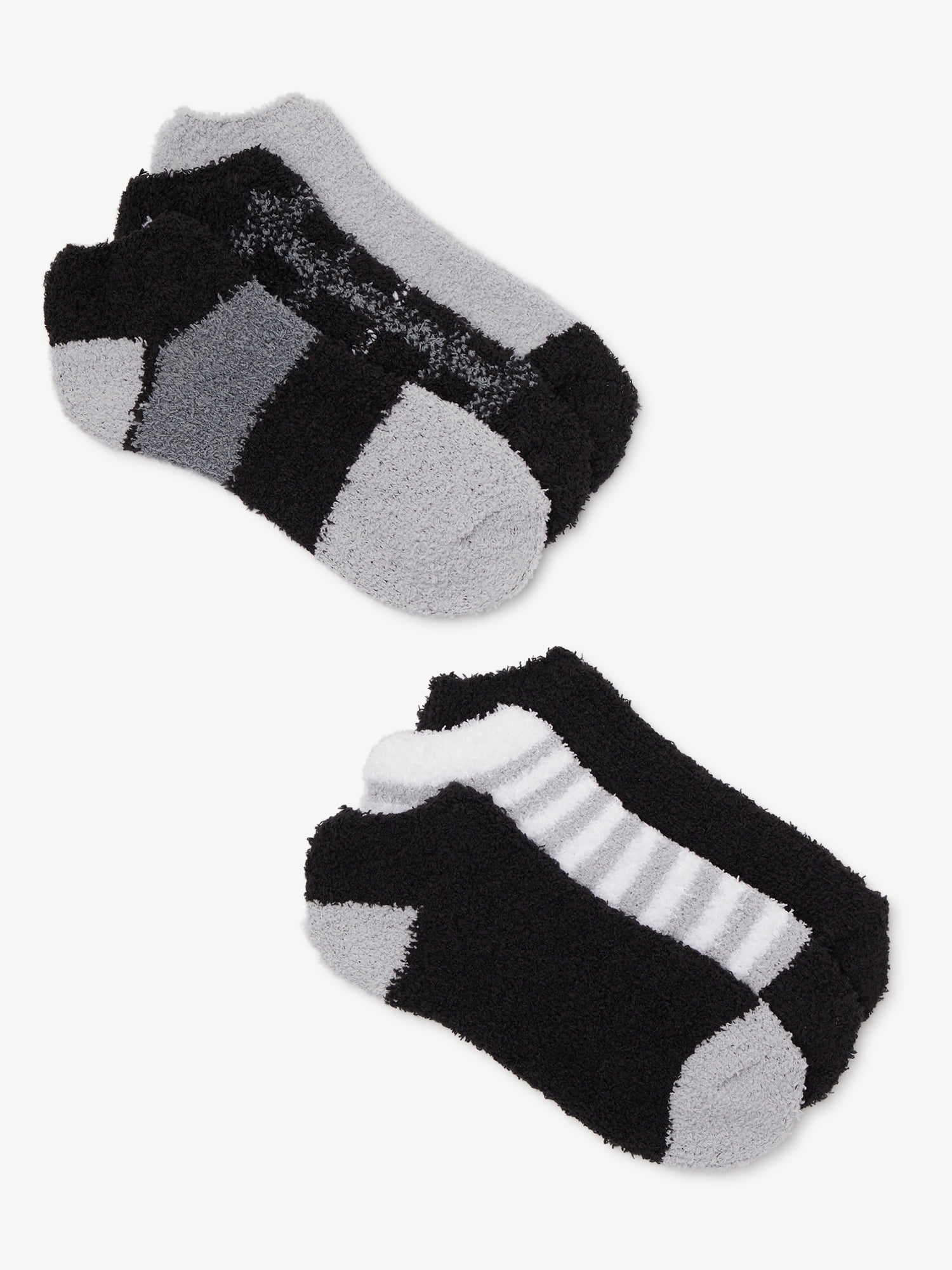 Joyspun Women's Low Cut Cozy Socks, 6-Pack, Size 4-10 - Walmart.com