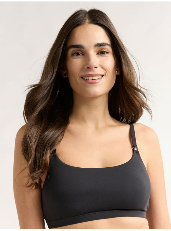 Women's Maternity Fit Stretch Nursing Bralette, Sizes S-3XL