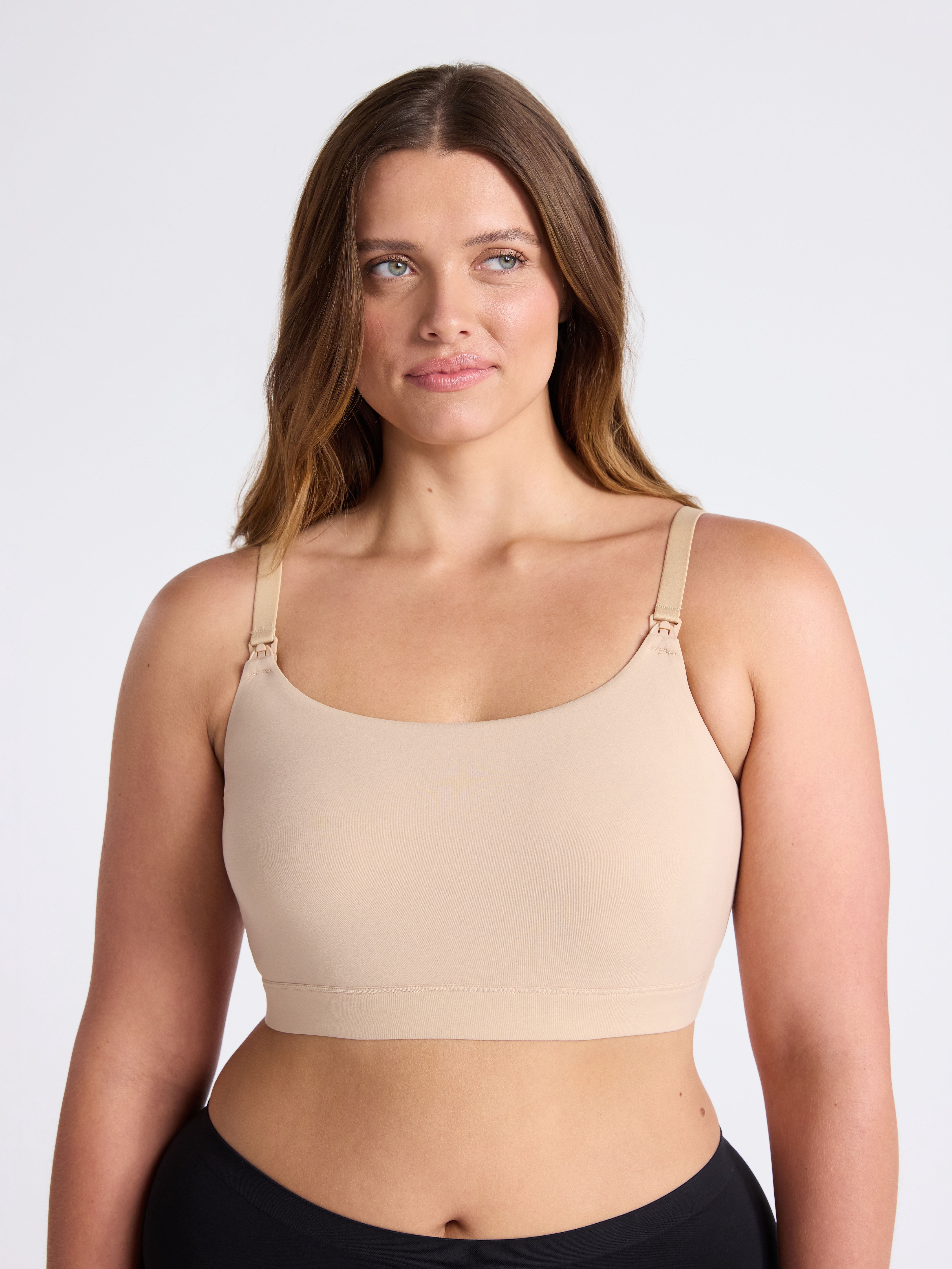 Joyspun Women's Maternity Fit Stretch Nursing Bralette, Sizes S-3XL