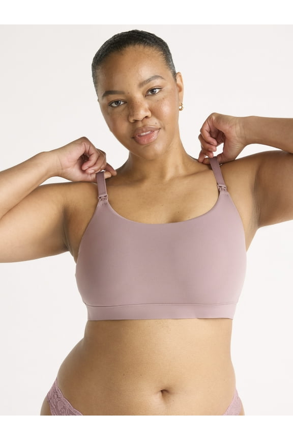 Women's Maternity Fit Stretch Nursing Bralette, Sizes S-3XL