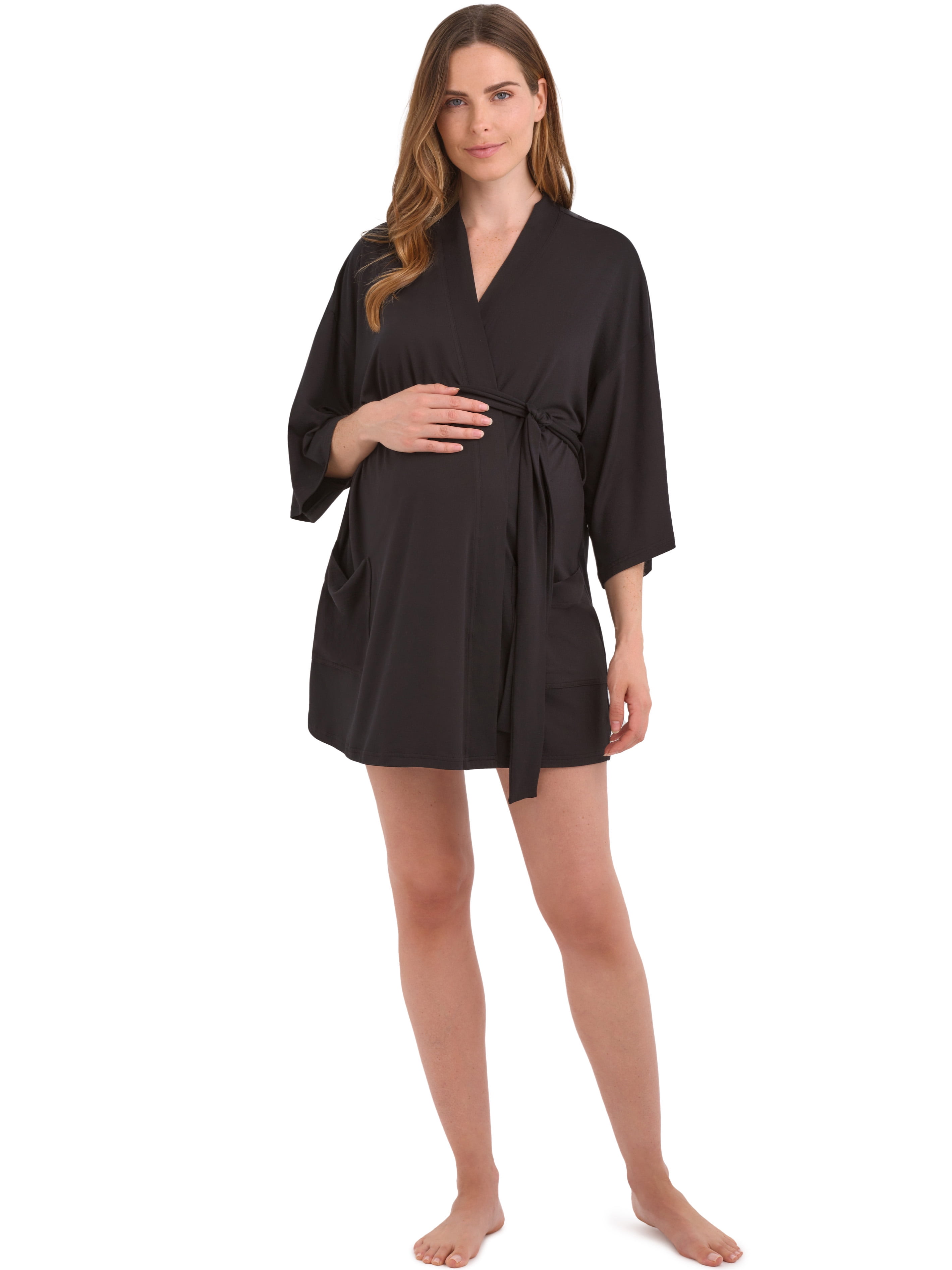 Women's Maternity Kimono Robe, Sizes S-XXXL