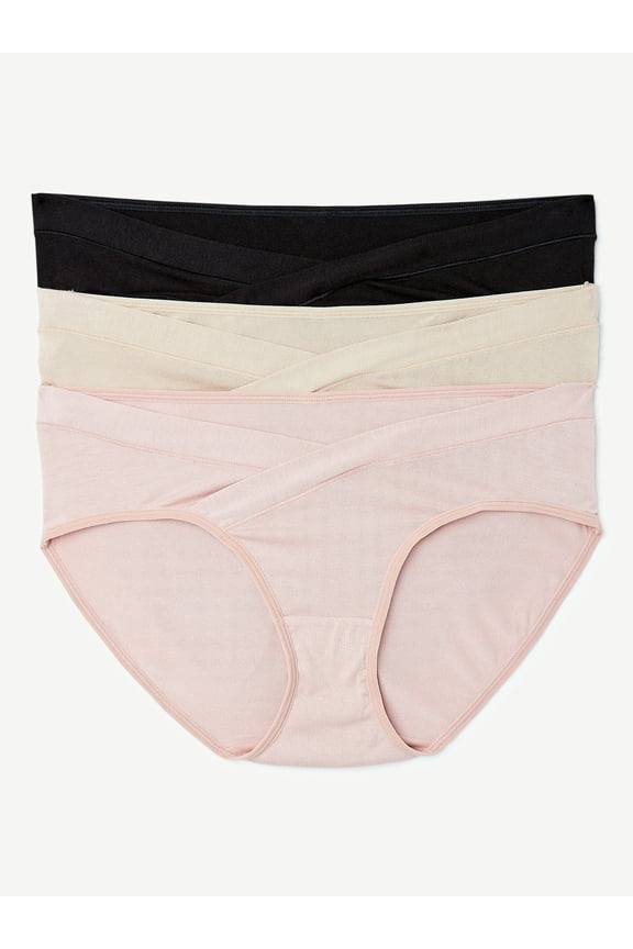 Women’s Maternity Under-the-Belly Full Coverage Underwear, 3-Pack, Sizes S-XXXL
