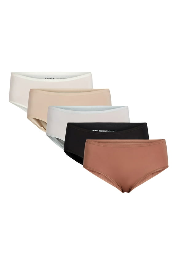 Women's Microfiber Modern Brief Panties, 6-Pack, Sizes XS-3XL