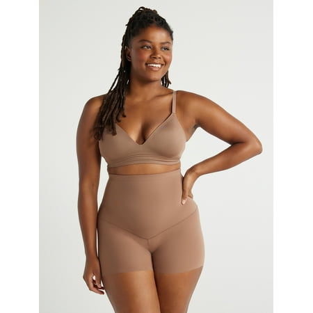 Joyspun Women's Mid-Rise Shaping Boyshorts, Sizes S-XXXL