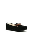 thumbnail image 1 of Joyspun Women's Suede Moccasin Slippers, Wide Width Available, 1 of 5