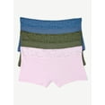 thumbnail image 1 of Joyspun Women's Modal and Lace Boyshort Panties, 3-Pack, Sizes S to 3XL, 1 of 4
