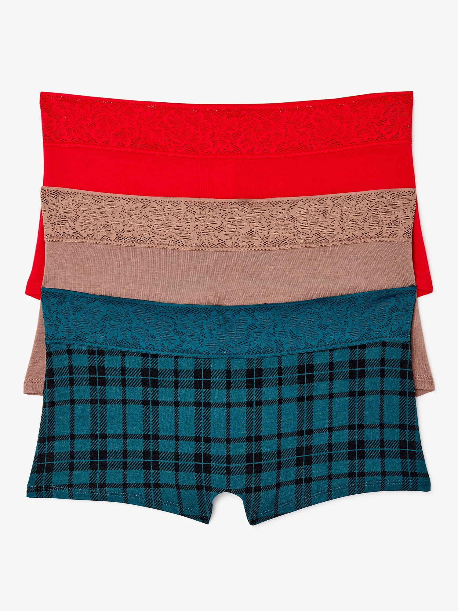 Boyshort Lace Shortie 3/6/12 Brief Boxer Lace Undies Panties Underwear 2101  S-4X