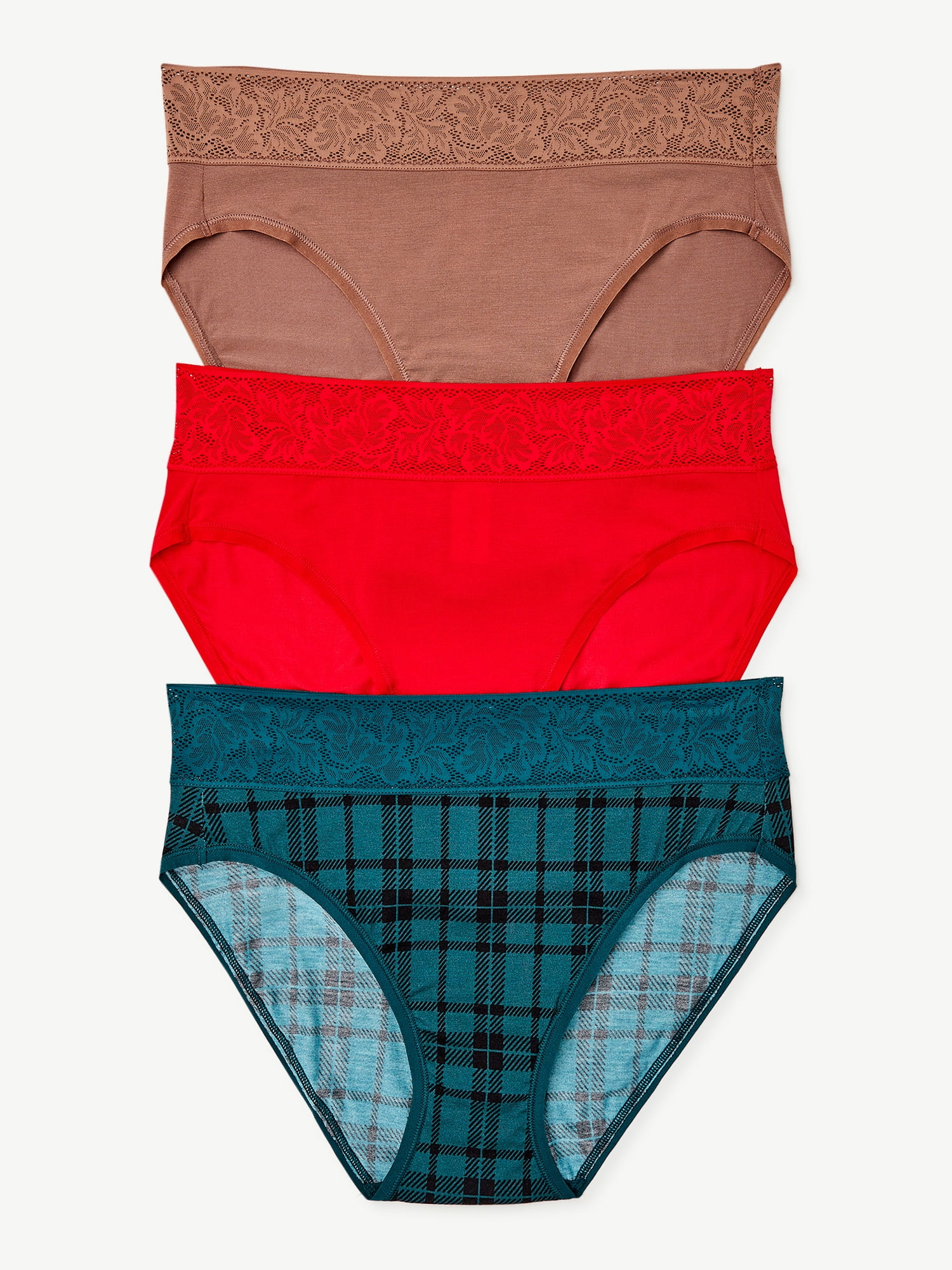 Emerson Women's Hi Cut Brief 3 Pack - Multi