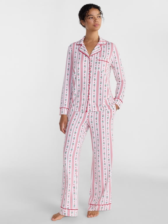 Women’s Mommy and Me Family Matching Pajama Top and Pants, 2-Piece Matching Set, Sizes XS-3X