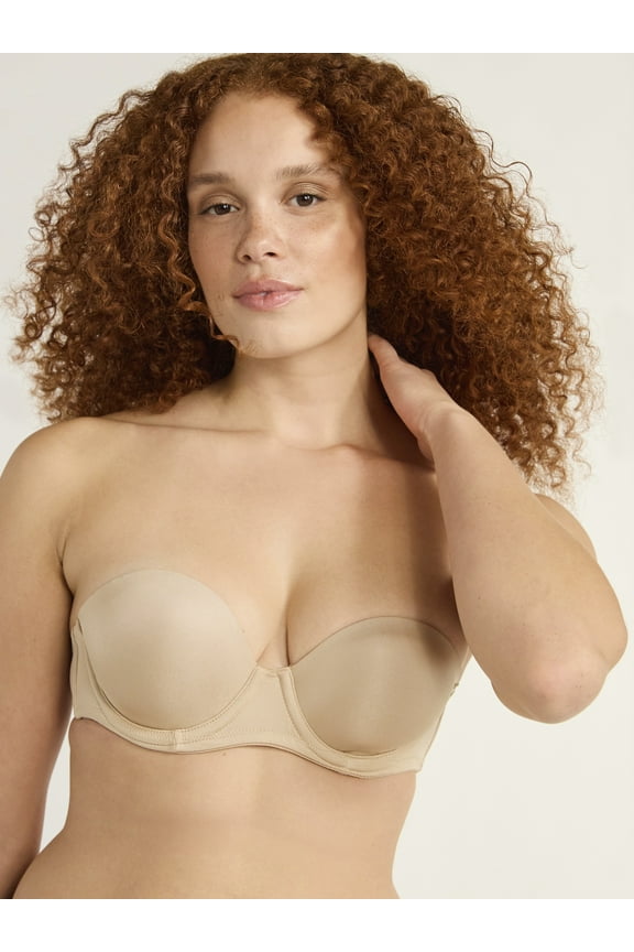 Women's Multiway Strapless Balconette Bra, Sizes 34B to 42DD