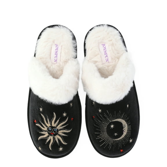 Joyspun Women's Mystic Faux Fur Slippers
