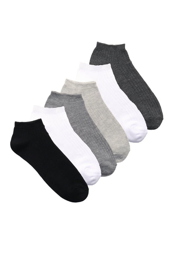 Women’s No-Show Dress Socks, 6-Pack, Shoe Sizes 4-10