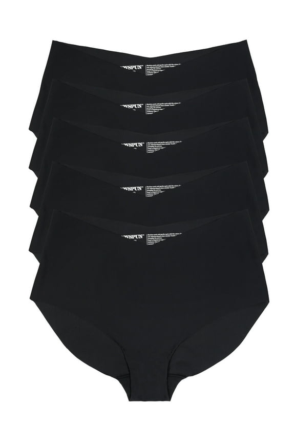 Women's No Show Freecut Brief Panties, 5-Pack, Sizes XS-3XL