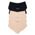 thumbnail image 1 of Joyspun Women's No Show Freecut Brief Panties, 5-Pack, Sizes XS-3XL, 1 of 4