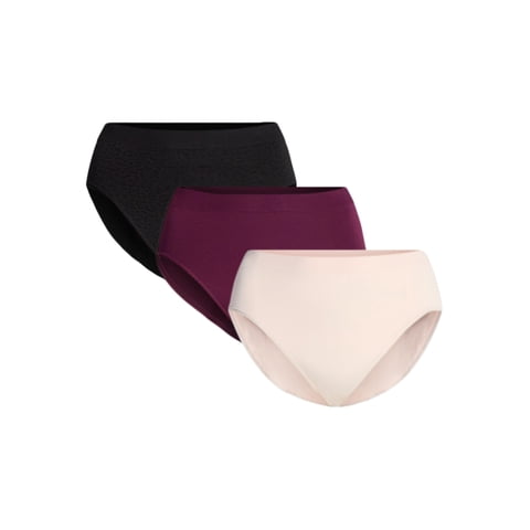 Women's Plus Seamless Hipster Panties, 3-Pack, Sizes 1X-5X