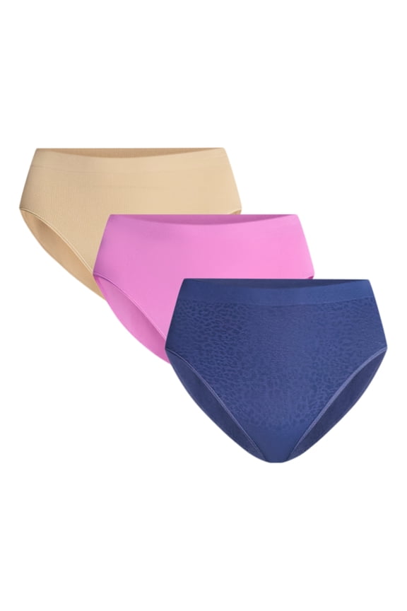 Women's Plus Seamless Hipster Panties, 3-Pack, Sizes 1X-5X