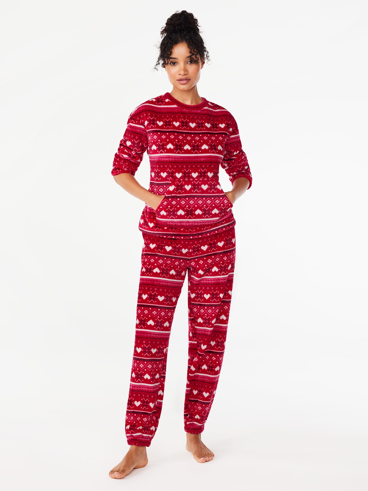 Plush womens online pajamas