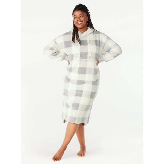 Joyspun Women’s Plush Lounger, Sizes XS to 3X