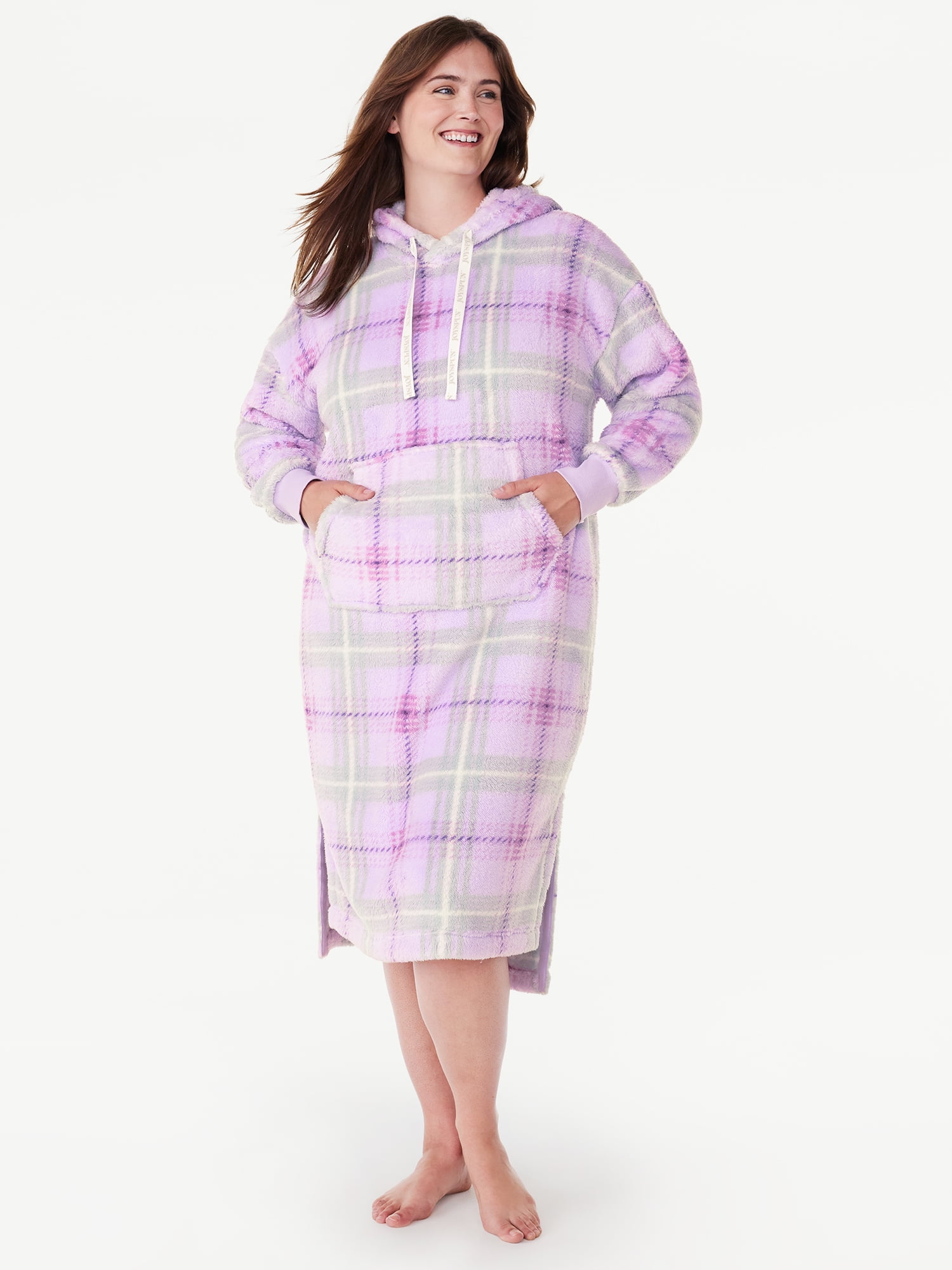 Joyspun Women’s Plush Lounger, Sizes XS to 3X