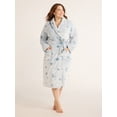 thumbnail image 1 of Joyspun Women's Plush Robe, Sizes S to 3X, 1 of 5