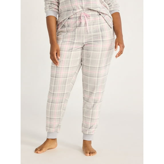 Joyspun Women's Plush Sleep Jogger Pants, Sizes XS-3X