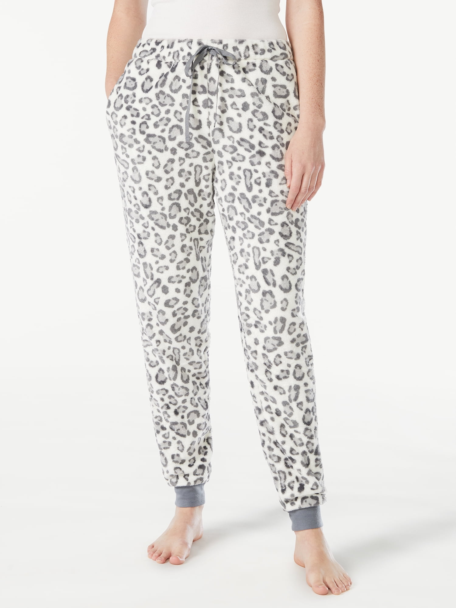 Joyspun Women's Plush Sleep Pants, Sizes S to 3X 