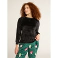 thumbnail image 1 of Joyspun Women's Plush Sleep Top with Long Sleeves, Sizes XS-3X, 1 of 6