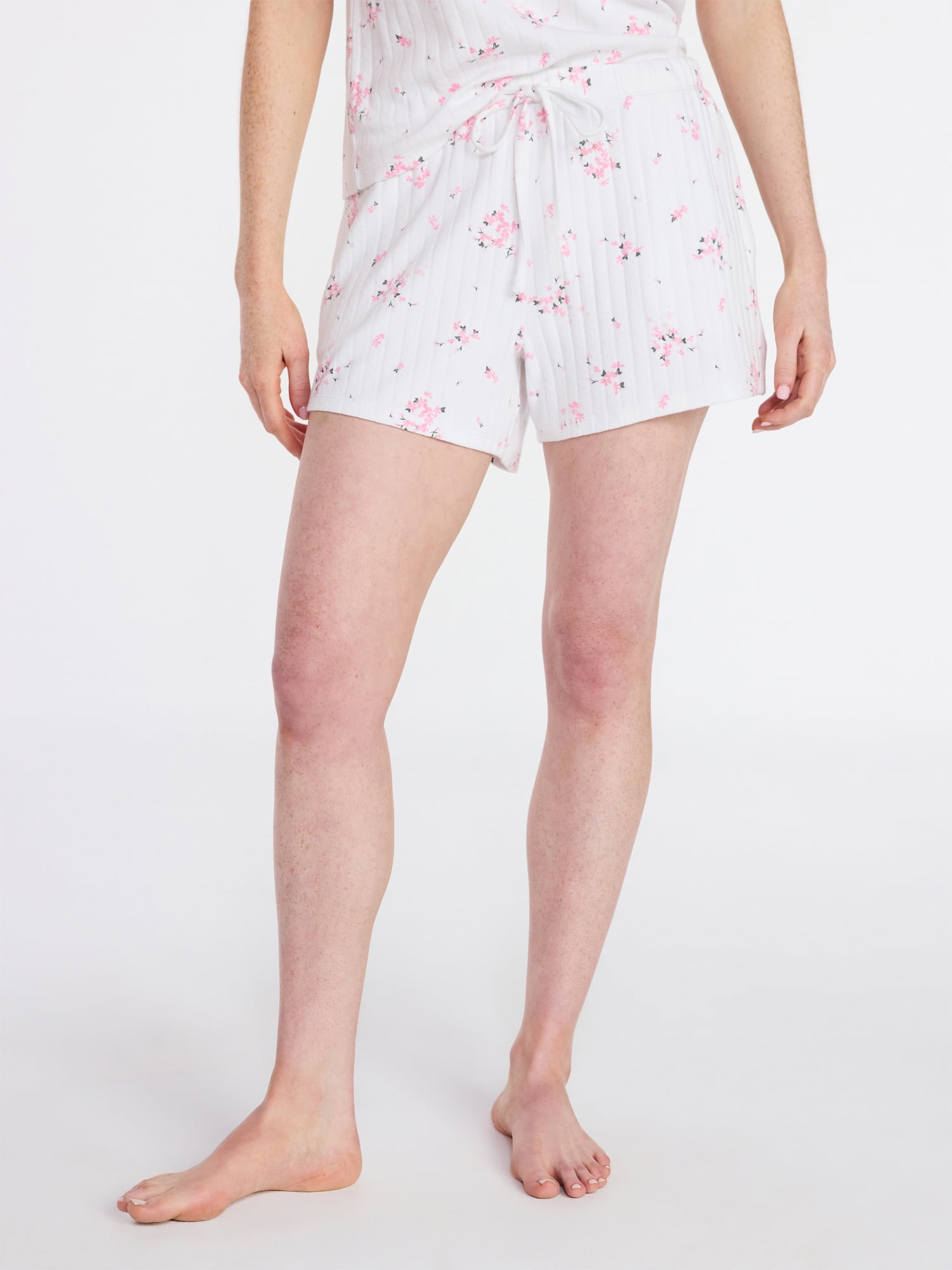 Joyspun Women’s Pointelle Knit Sleepwear Short, Sizes XS-3X