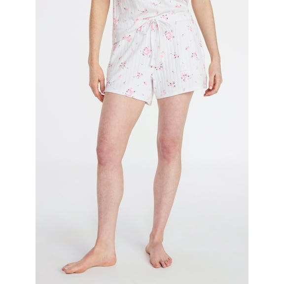Joyspun Women’s Pointelle Knit Sleepwear Short, Sizes XS-3X