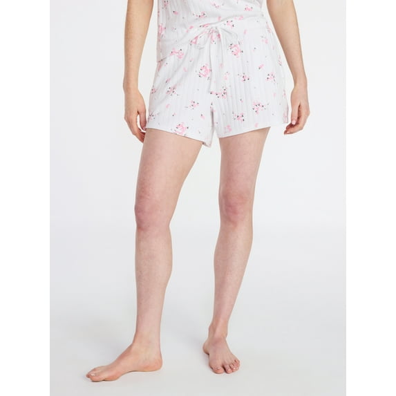 Joyspun Women’s Pointelle Knit Sleepwear Short, Sizes XS-3X