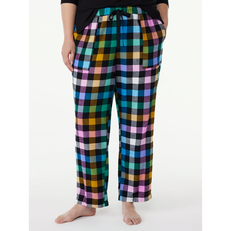 Joyspun Women s Print Flannel Sleep Pants Sizes XS to 3X Walmart