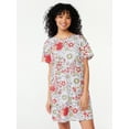 thumbnail image 1 of Joyspun Women's Print Sleepshirt with Pockets, Sizes S/M to 2X/3X, 1 of 5