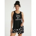 thumbnail image 1 of Joyspun Women's Print Tank Top and Shorts Pajama Set, 2-Piece, Sizes S to 3X, 1 of 5