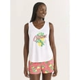 thumbnail image 1 of Joyspun Women's Printed Tank Top and Shorts Pajama Set, 2-Piece, Sizes XS-3X, 1 of 7