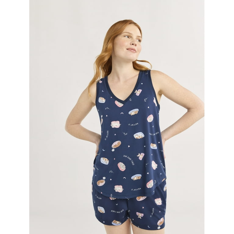 Sweet Print O Neck Sleeveless Two Pieces Sweet Print O Neck Sleeveless Two Pieces