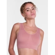 Joyspun Womens Pullover Comfort Bralette, Removable Padding, Sizes S-L