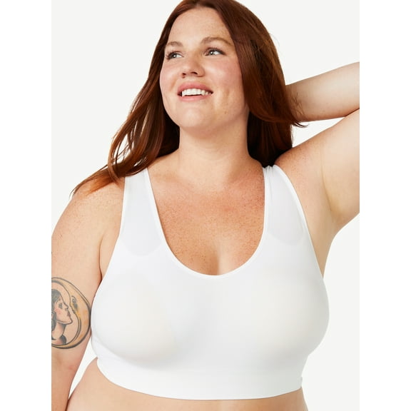 Joyspun Women's Pullover Comfort Bralette, Sizes S-3XL