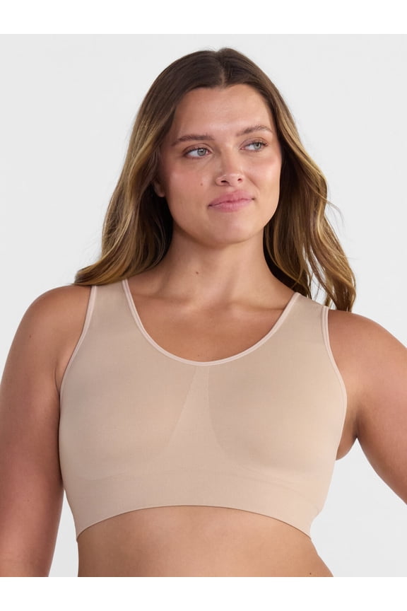 Women's Pullover Comfort Bralette, Removable Padding, Sizes S-XXXL