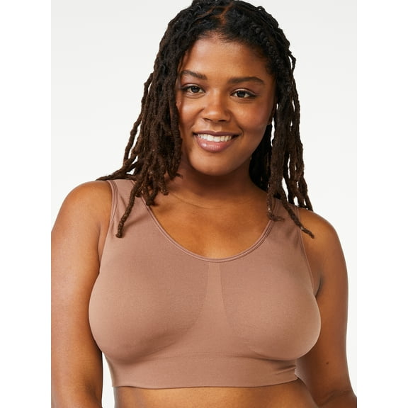 Joyspun Women's Pullover Comfort Bralette, Sizes S-3XL