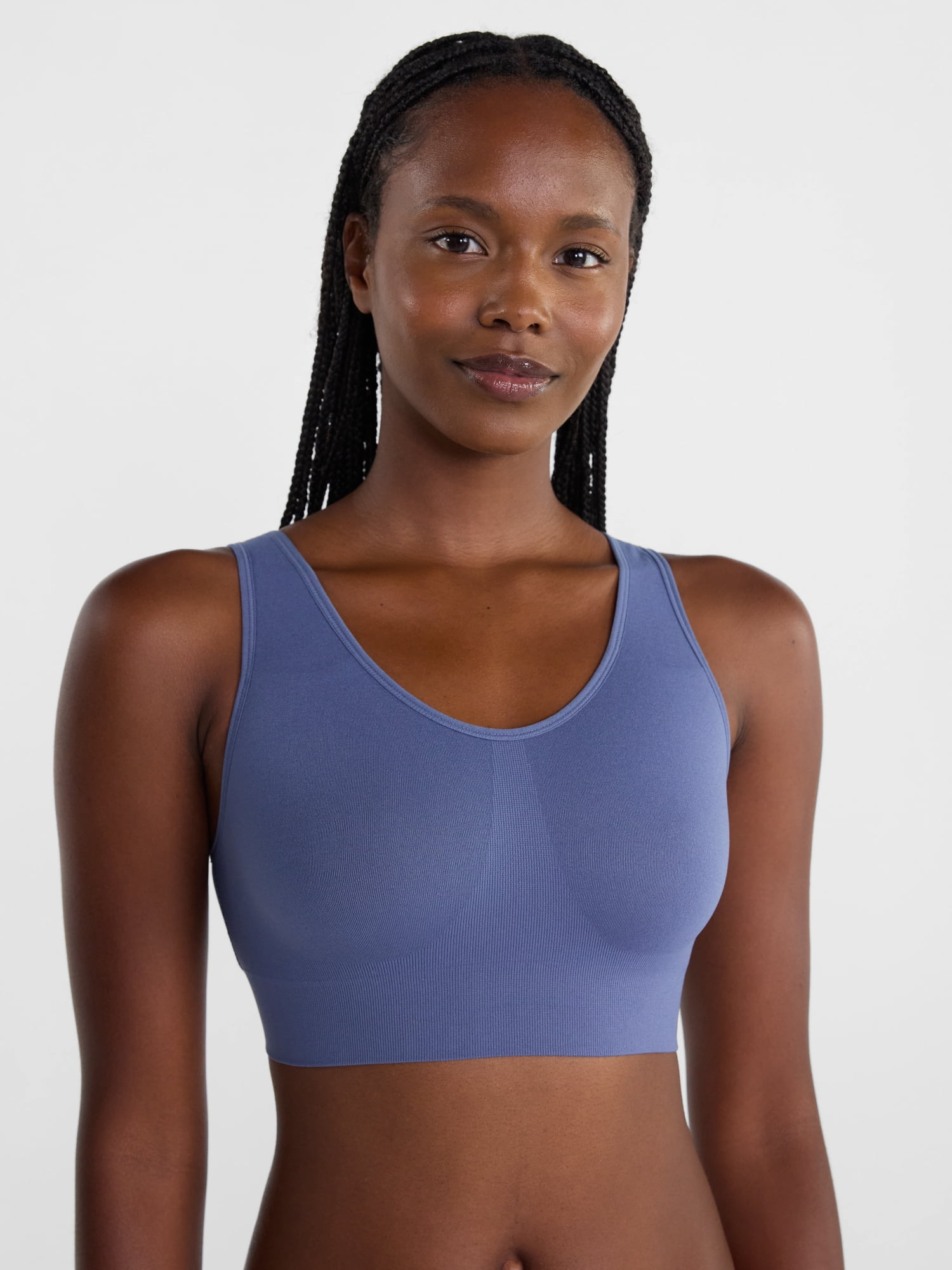 Joyspun Women's Wirefree Seamless Bralette Pullover Support Sizes