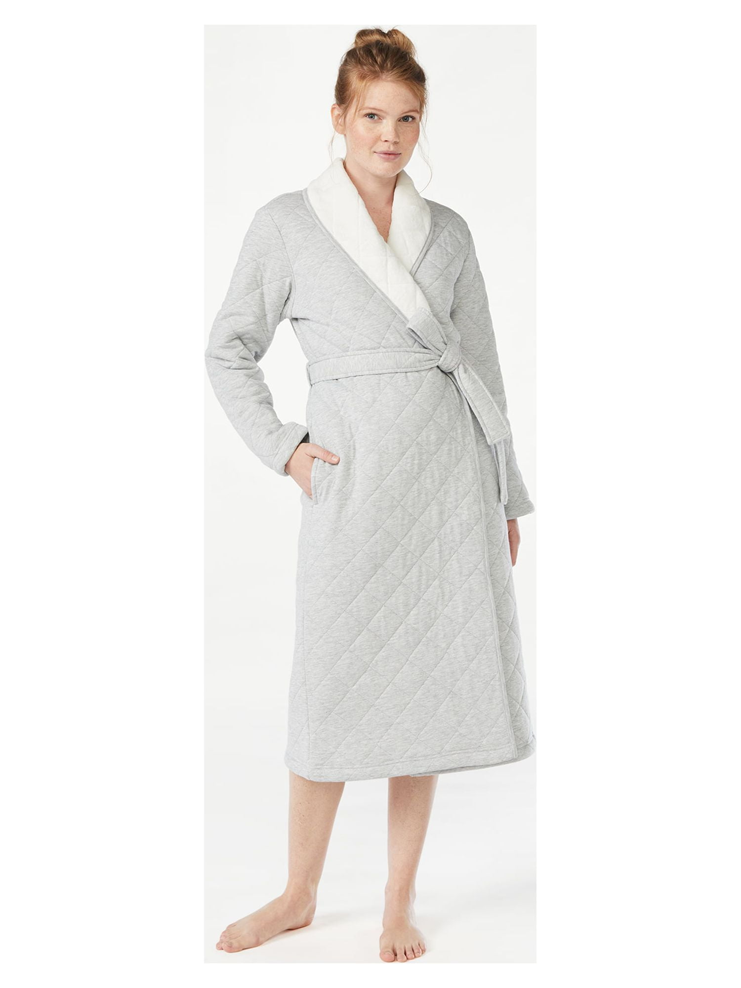 Joyspun Women S Quilted Robe Sizes Up To 3x