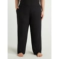 thumbnail image 1 of Joyspun Women's Ribbed Knit Pull On Sleep Pants, Sizes S to 3X, 1 of 6