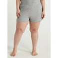 thumbnail image 1 of Joyspun Women's Ribbed Knit Pull On Sleep Shorts, Sizes S to 3X, 1 of 6