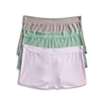 thumbnail image 1 of Joyspun Women's Ribbed Modal Boyshort Panties, 3-Pack, Sizes XS-3XL, 1 of 8