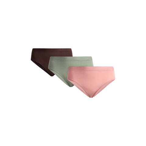 Women's Ribbed Modal High Cut Brief Panties, 3-Pack, Sizes XS-3XL