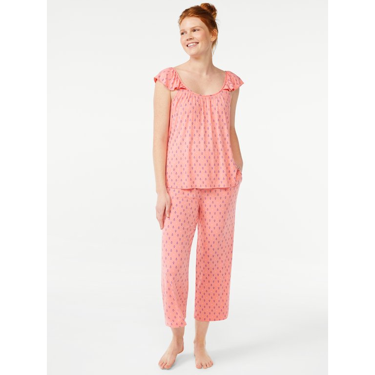 Walmart women's best sale capri pajamas