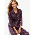 thumbnail image 1 of Joyspun Women's Satin Pajama Sleep Set, 2-Piece, Sizes S to 3X, 1 of 3