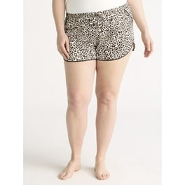 Joyspun Women's Woven Pajama Boxer Shorts, Sizes XS to 3X