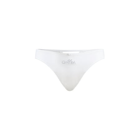 Joyspun Women's Satin Bridal Cheeky Panties with Lace and Picot, 2-Pack, Sizes XS-3XL