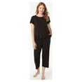 thumbnail image 1 of Joyspun Women's Scallop Trim Top and Capri Pants Sleep Set, 2-Piece, Sizes S to 3X, 1 of 4